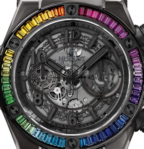 hublot rainbow black sapphire|hublot unico sapphire.